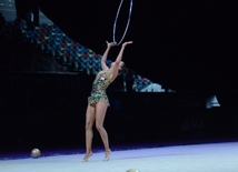 Bakıda bədii gimnastika üzrə Dünya Kuboku yarışlarının sonuncu günü. Azərbaycan, Bakı, 24 iyul 2016